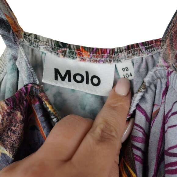 Molo Girls Floral Print Amberly Palm Springs Jumpsuit Romper Size 4T - Picture 4 of 9